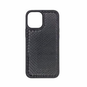 EXTEND Genuine Leather Python cover SNS38P (12/12 pro)(Black)