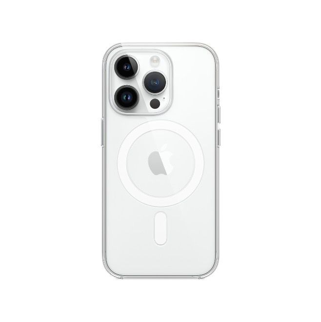 Green Anti-Shock Case For 14 Pro - Clear