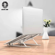 Load image into Gallery viewer, Green Folding Laptop Stand -White
