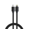 Powerology Data&Fast Charge (3m/9.8ft)USB-C to Lightning - Black