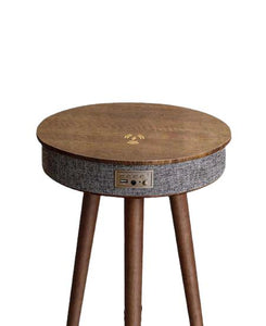 CUBE Coffee Table Speaker Wireless Charging - Brown