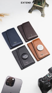 EXTEND Genuine Leather AirTag Wallet 5316