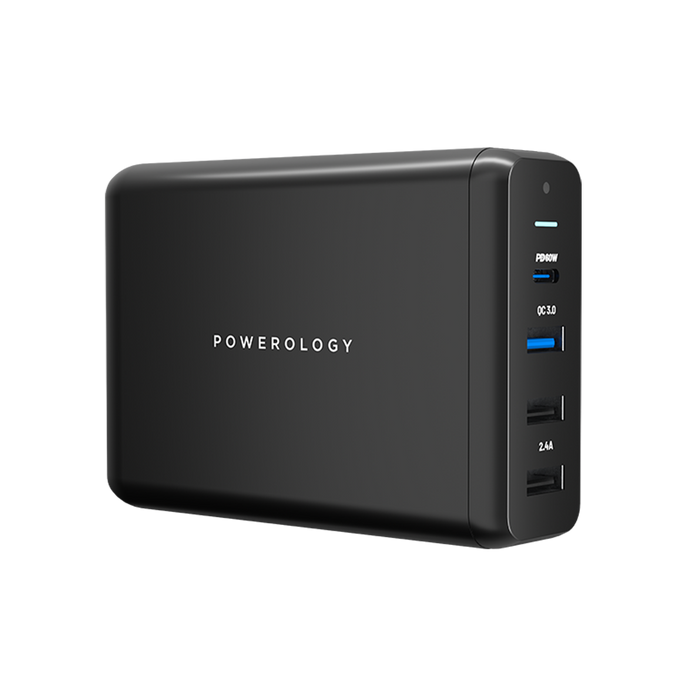 Powerology 4-Output Quick Charge Power Terminal PD 75W