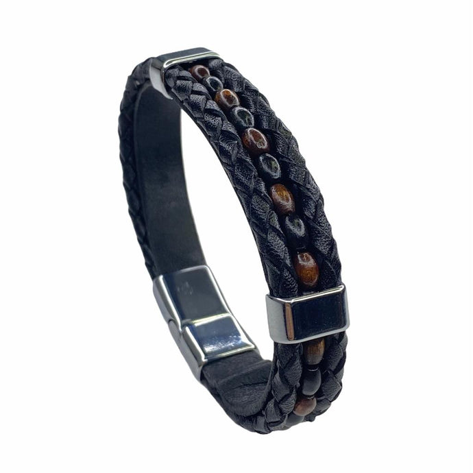 EXTEND wrist band WRB-006 (Black/Brown)