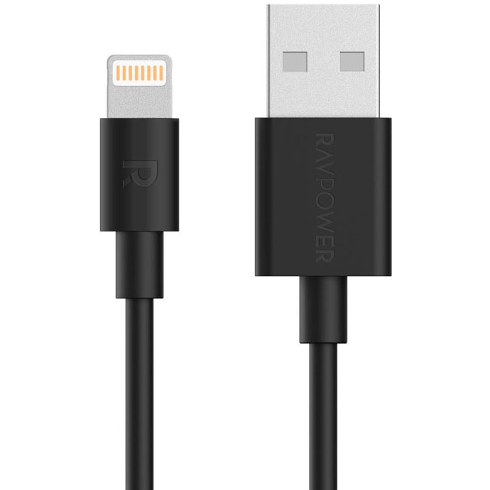 Ravpower Charge&Sync USB Cable with Lightning 1m - Black
