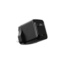 Load image into Gallery viewer, Porodo Gan 25W Usb-c Wall charger Real-Time Power Display
