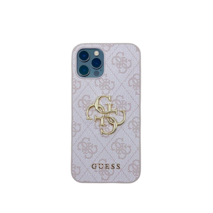 GUESS iPhone Case 12 Promax - Pink & Gold