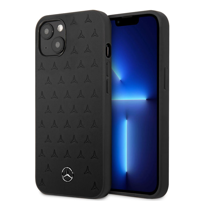 Benz Leather Case For iPhone 13 - Black