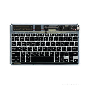 Porodo Crystal Shell Ultra-Slim Keyboard - Black