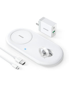 Anker PowerWave + Pad with Watch Holder (White)