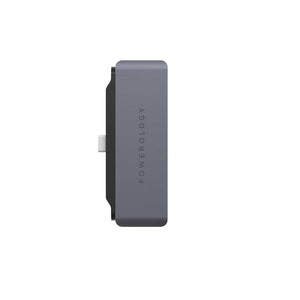 Powerology 4in1 USB-C HUB with HDMI USB AUX - Gray