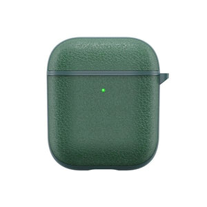 Wiwu Calfskin Genuine Leather Airpods 1/2 Case-Green