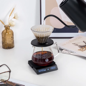 Time More Black Mirror Nano Coffee Weighing Panel - Black
