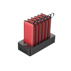 Powerology 10000mAh 6in1 Power Bank Station - Red