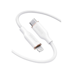 Anker PowerLine III flow USB-C With Lightning Connector 0.9m-White
