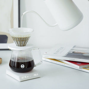 Time More Black Mirror Nano Coffee Weighing Panel - White