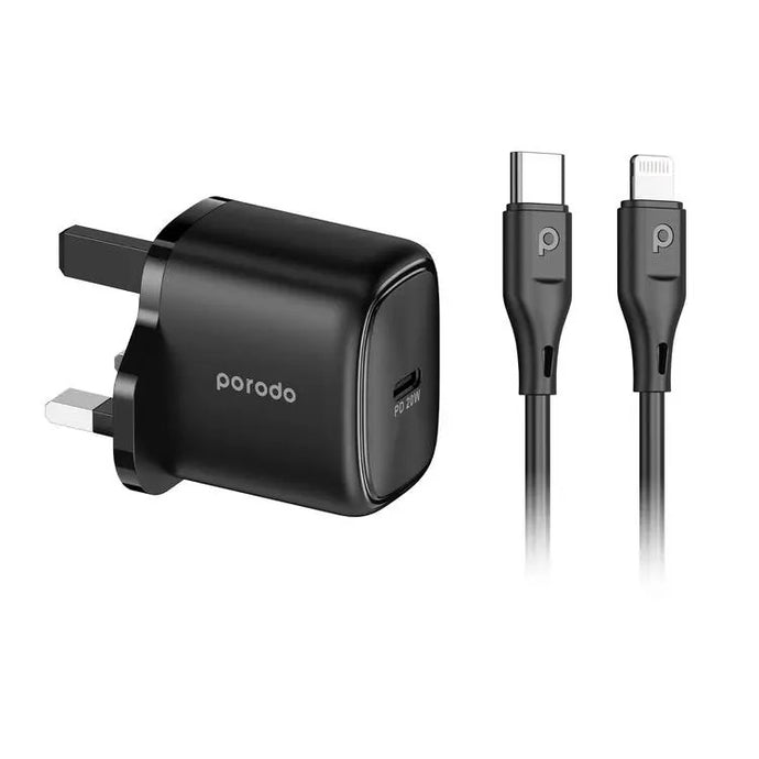 Porodo USB-C Power Delivery Quick Charger 1.2M USB-C To Lightning Cable