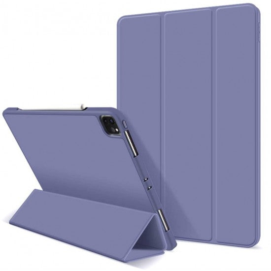 JCPAL Protective Folio Case with Pencil Holder 12.9 (2020)(Purple)