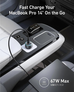 Anker 335 Car Charger 67W with cable USB-C to USB-C