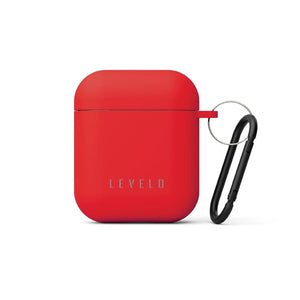 Levelo Gorra Silicone Airpods 1/2 Case - Red