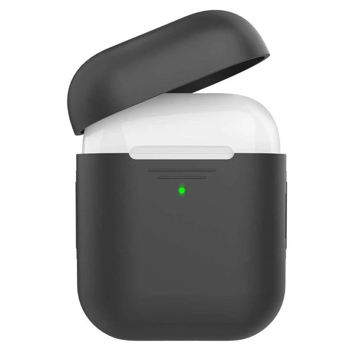 AHA Style Case For Airpods 1/2 Front Led Visible-Black