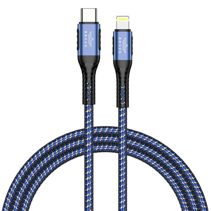 Brave Braided Data Cable Type-C to Lightning BDC-35 - Blue