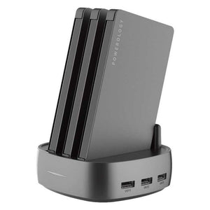 Powerology 8000mAh 3in1 Power Bank Station (Black)