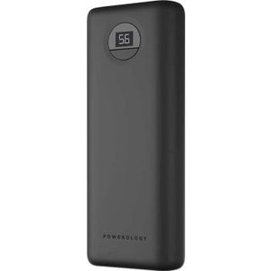 Powerology 20000mAh Compact 30w PD Power Bank - Black