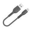 Premium Date Cable - Type-C connector 25cm (Black) ||Code:50207