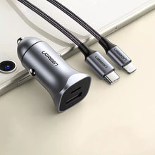 Load image into Gallery viewer, UGREEN 2-Port Fast Car Charger 30w
