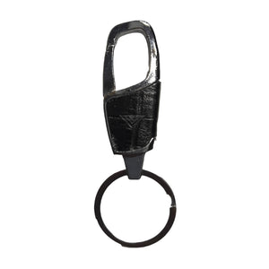 EXTEND Genuine Leather Metal keychain - Slide Black