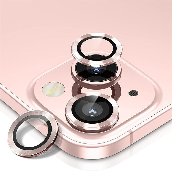 Green Iron Camera Lens For iPhone 13/13 Mini - Rose Gold