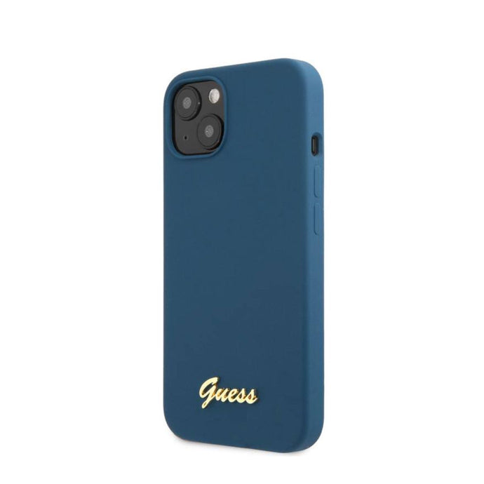 Guess Silicone Case For 13 ProMax - Blue