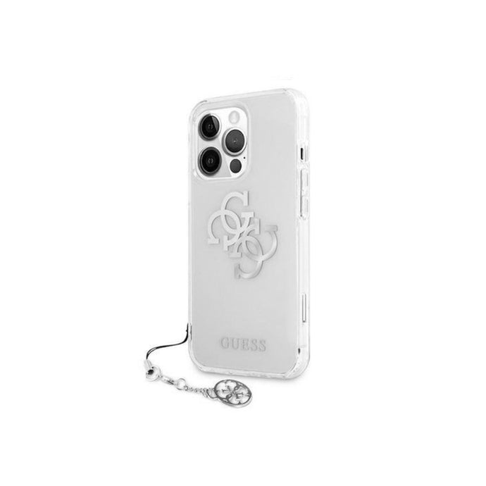 Guess Case For iPhone 13 Pro - Clear With Silver