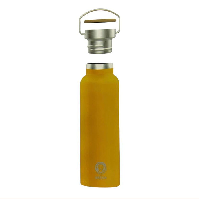 Green Vacuum Flask 600ml - Yellow