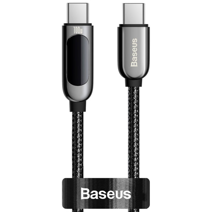 Baseus Display Fast Charging Data Cable Type-C To Type-C 100W 1M