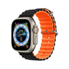 Pawa London Ocean Strap For 42/44/45-Black/Orange