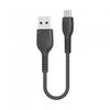 Porodo premium data cable type-c 25cm - Black