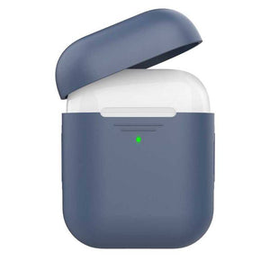 AHA Style Case For Airpods 1/2 Front Led Visible-Navy Blue