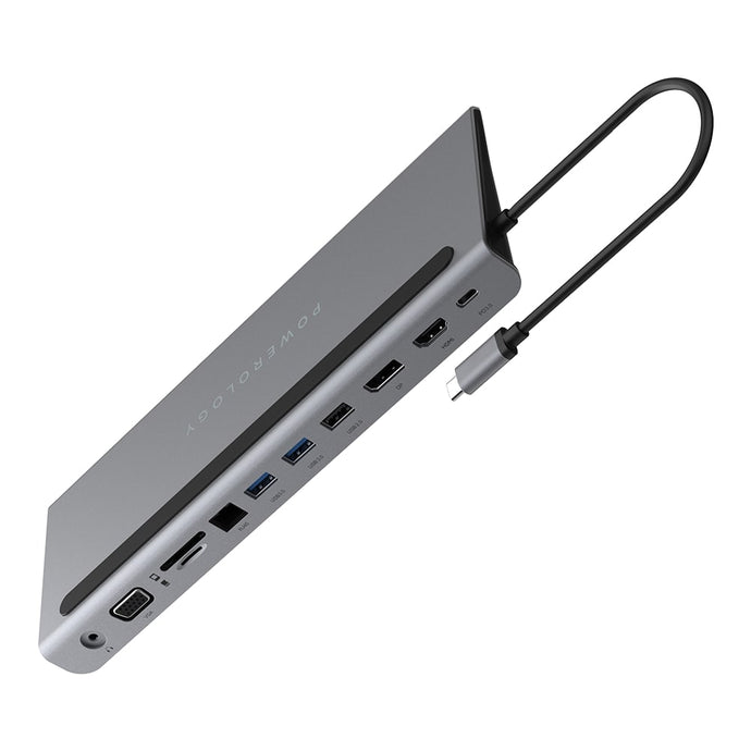 Powerology 11 in 1 USB-C Hub & Stand