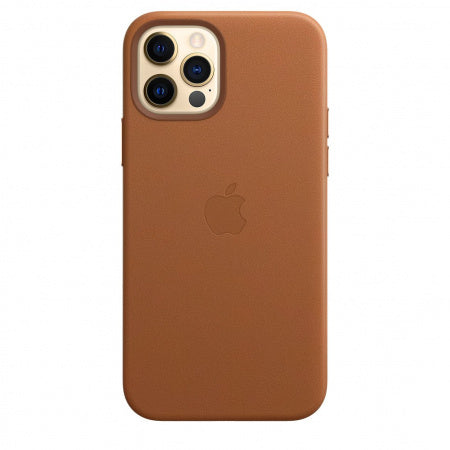 iPhone 12 ProMax Leather Case -  Brown