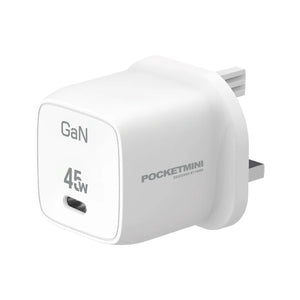 Pawa Pocketmini Travel Charger Type-c Port GaN 45W-White