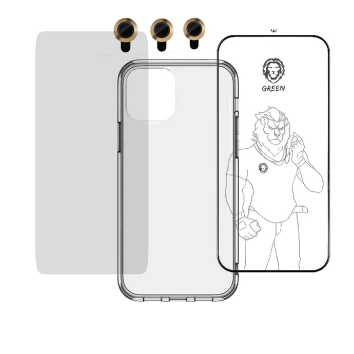 Green 4 in 1 protection pack (12 pro) (Gold)
