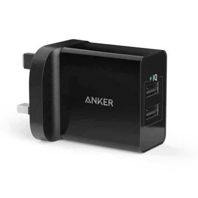 Anker 24W 2-Port USB  Charger - Black