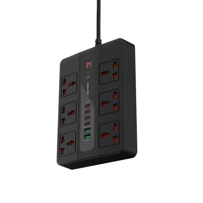 Porodo Multi-Port Super Hub 2M - Black