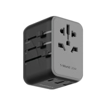 Load image into Gallery viewer, Momax 1-World 3 Port+AC Travel Adapter UA11
