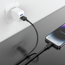 Load image into Gallery viewer, Pawa 3A USB-A To Lightning PVC Cable 1.2M-Black
