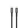 Green Lion USB-C To Lightning Braided Cable 1M-Black