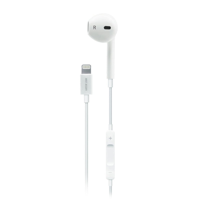 Green Lion Mono Earphone Lightning - White