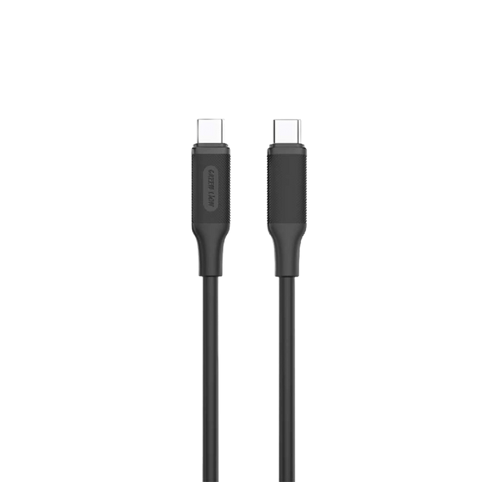 Green Lion USB-C to USB-C PVC Cable 1m-Black